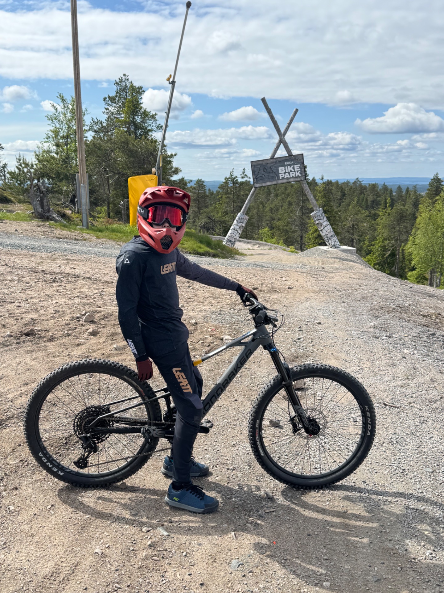 Pyöräilyä Rukalla